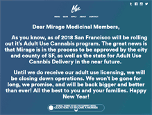 Tablet Screenshot of miragemedicinal.com